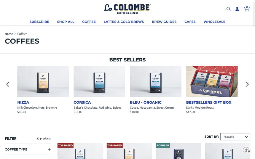 La Colombe Coffee Roasters on Shomp