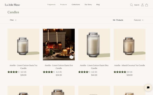 La Jolie Muse website screenshot