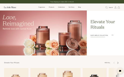 La Jolie Muse website screenshot