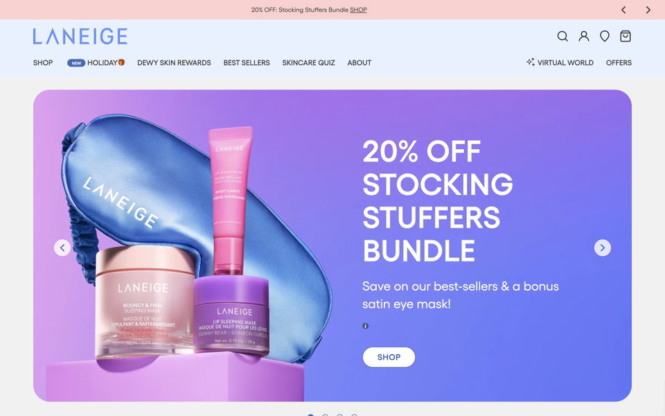 LANEIGE website