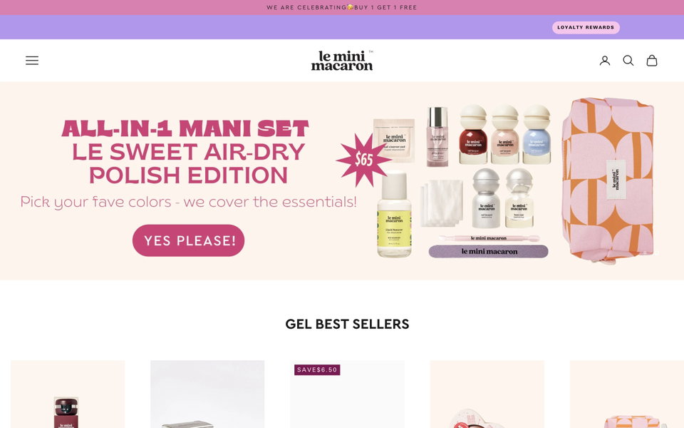 Le Mini Macaron website