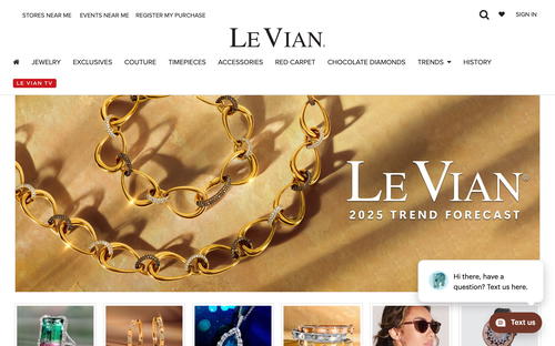 Le Vian website screenshot