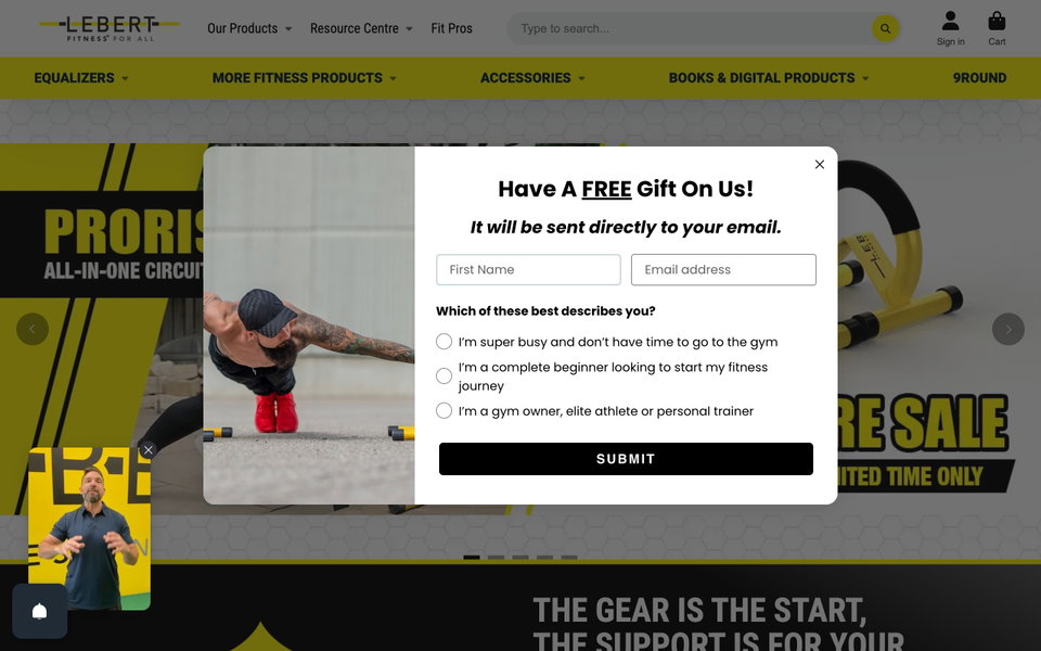 Lebert Fitness website