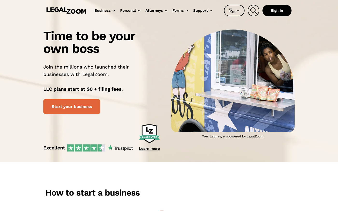 LegalZoom screenshot