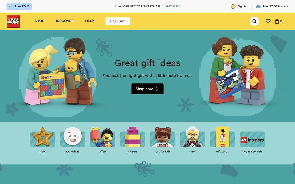 LEGO website