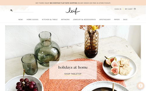 LEIF website screenshot