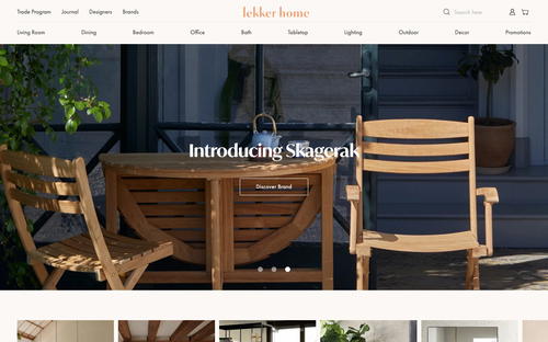 Lekker Home website