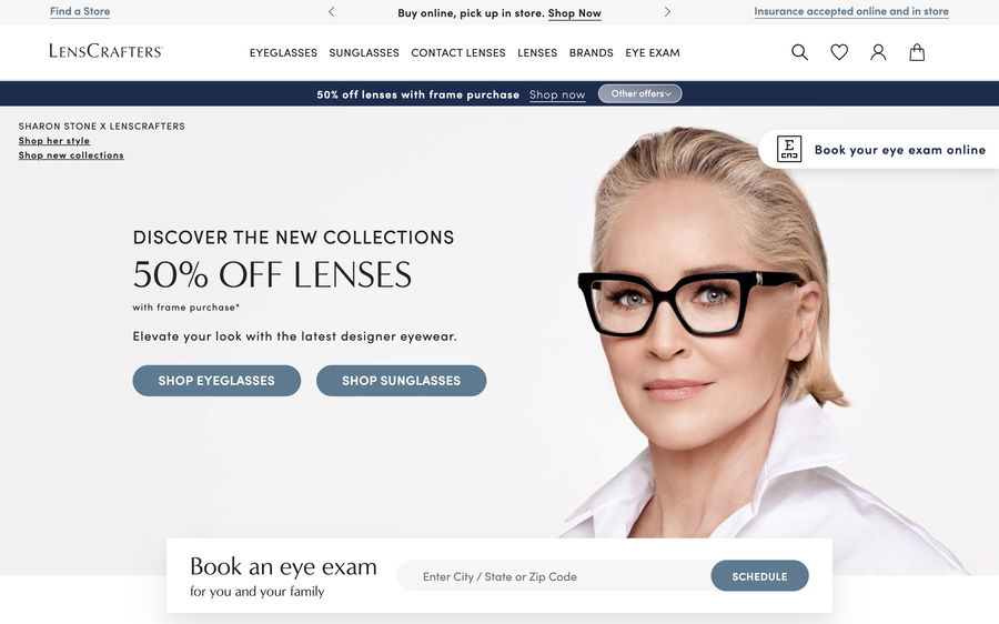 LensCrafters on Shomp