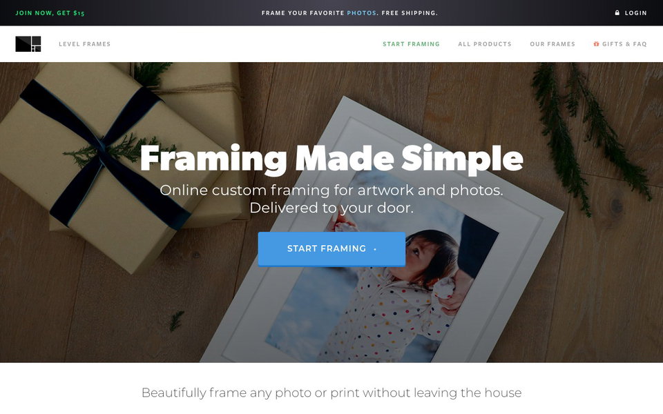 Level Frames website