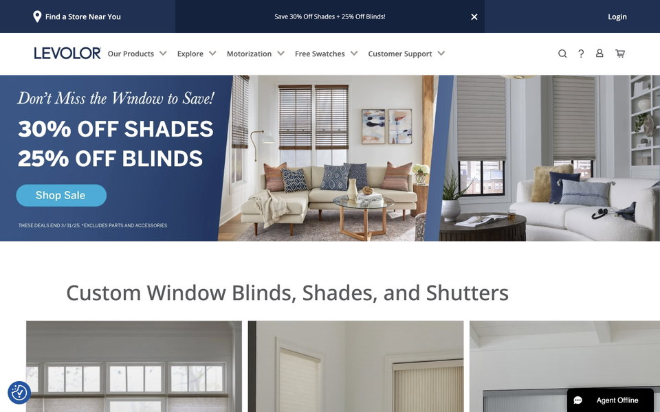 Levolor website