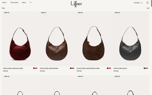 Liffner website screenshot