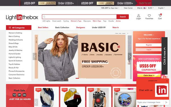 LightInTheBox screenshot