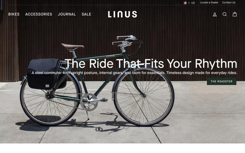Linus website screenshot