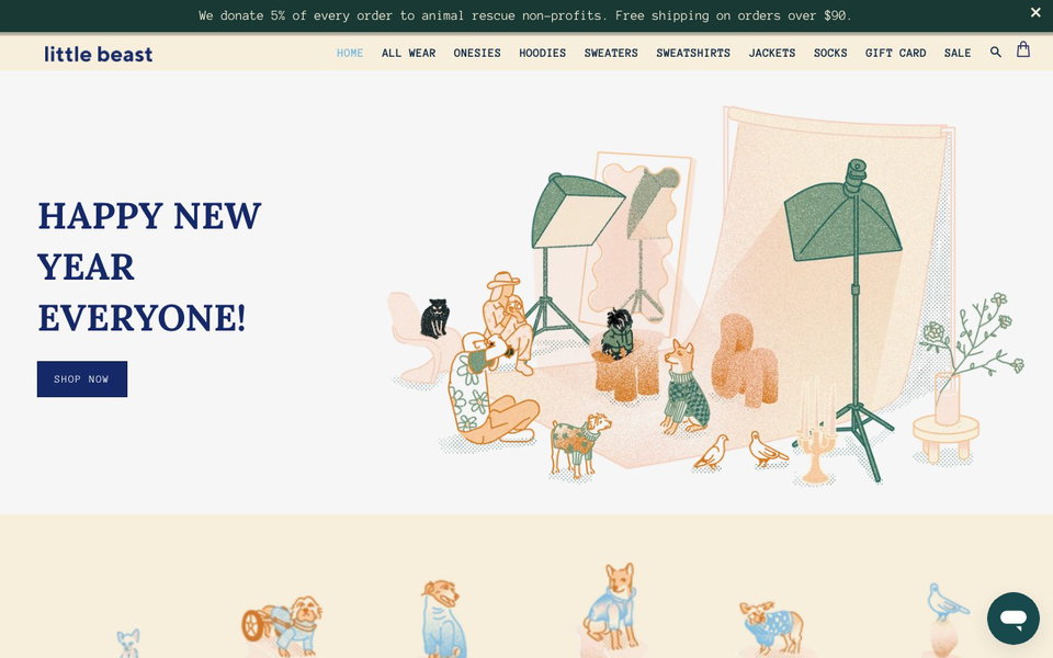 Little Beast website