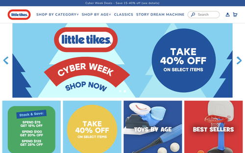 Little Tikes website screenshot