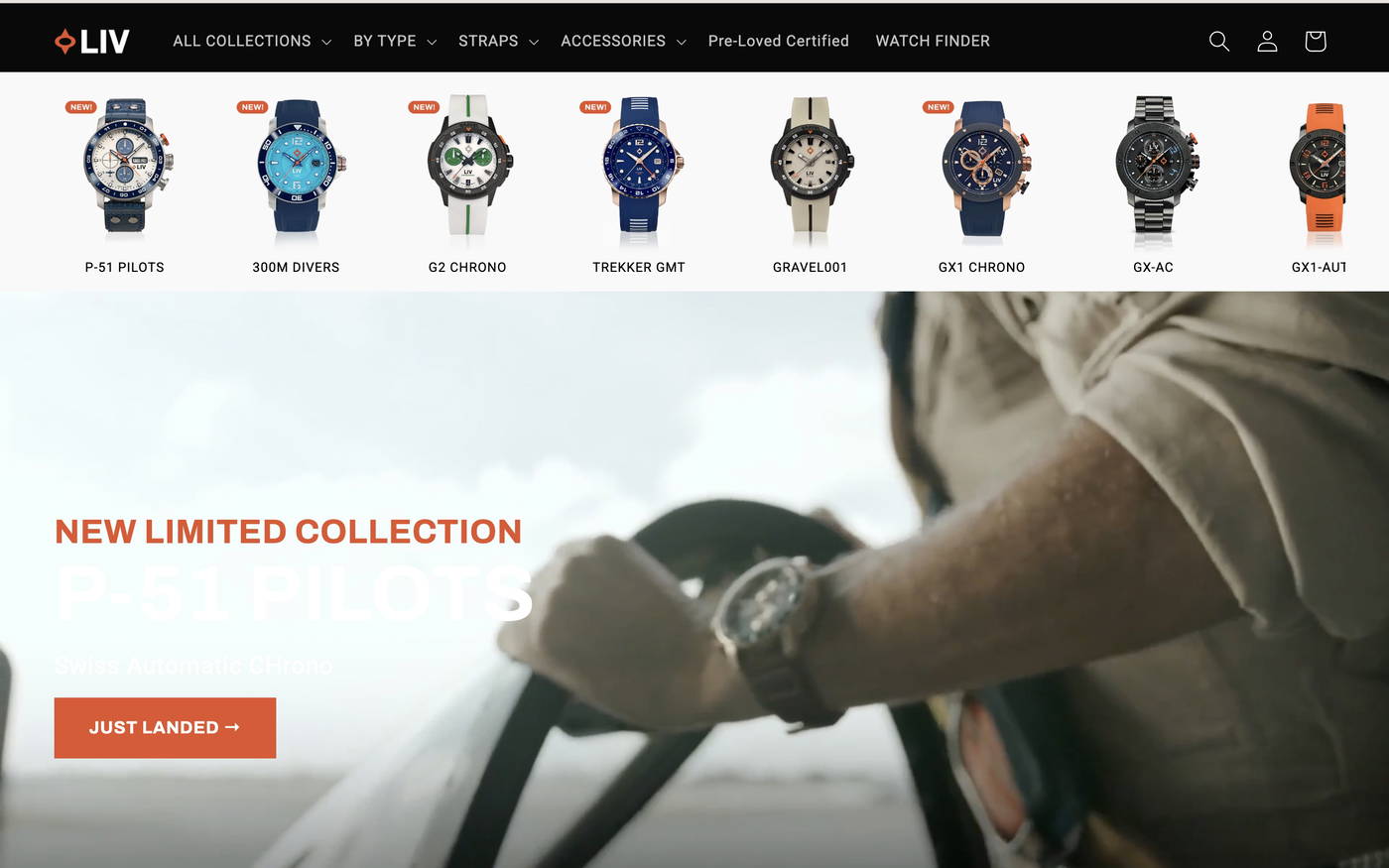 LIV Watches screenshot