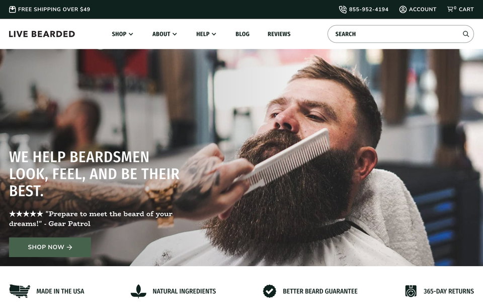 Live Bearded website
