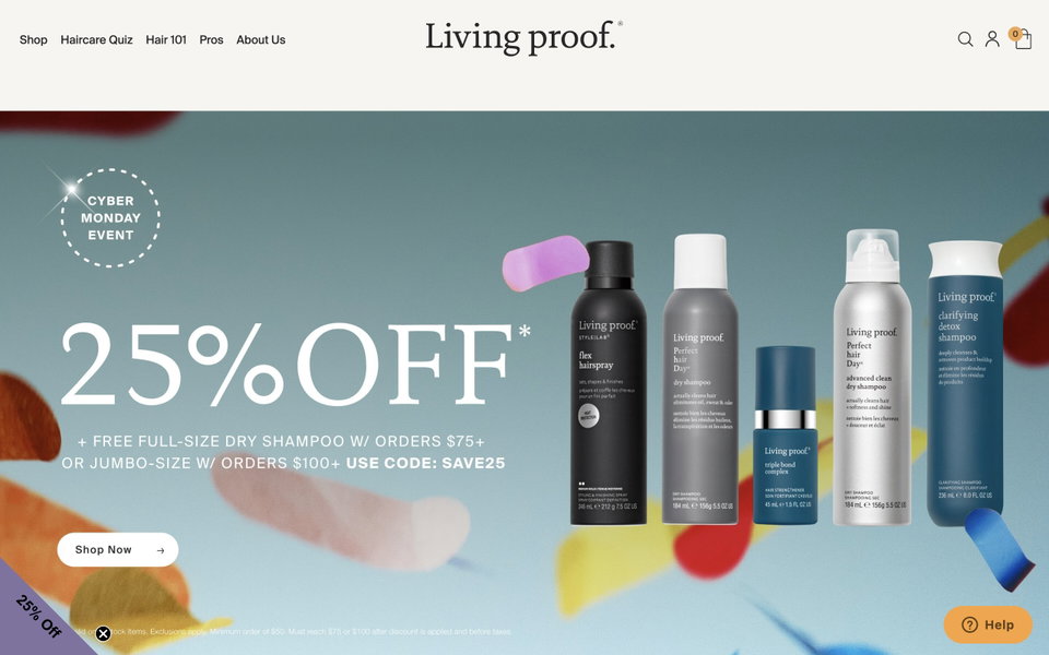 Living Proof website