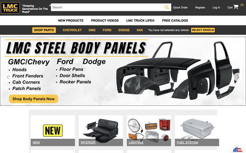 LMC Truck website screenshot