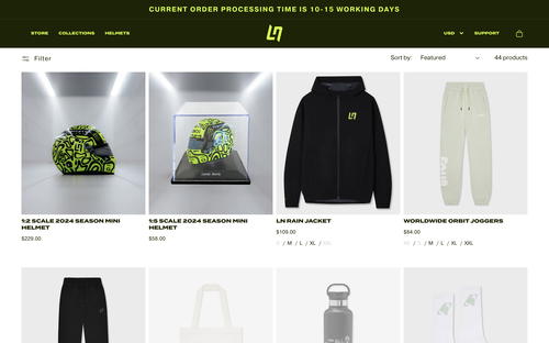 LN Store website screenshot