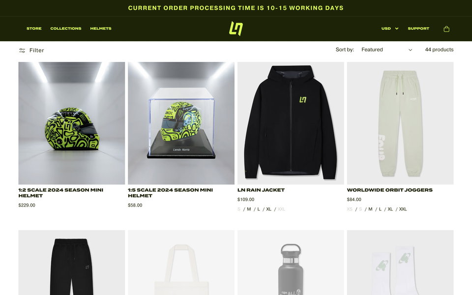 LN Store website