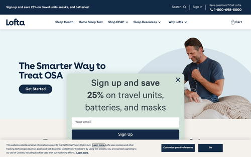 Lofta website screenshot