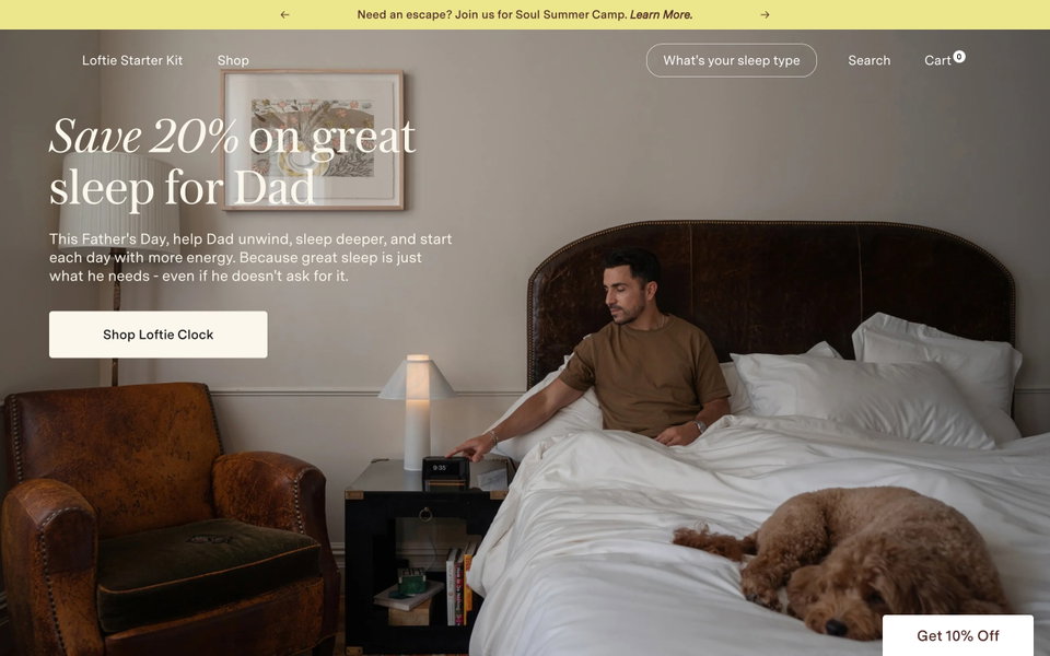 Loftie website