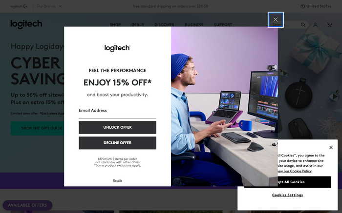 Logitech screenshot