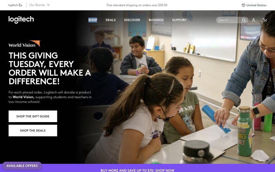Logitech website