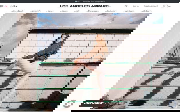 Los Angeles Apparel on Shomp