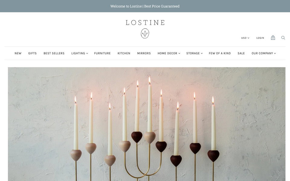 Lostine website