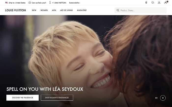 Louis Vuitton screenshot