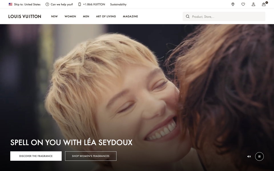 Louis Vuitton website