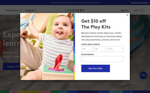 Lovevery website screenshot