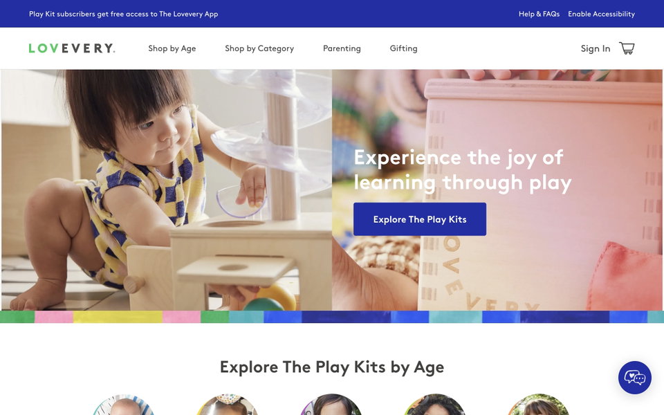 Lovevery website