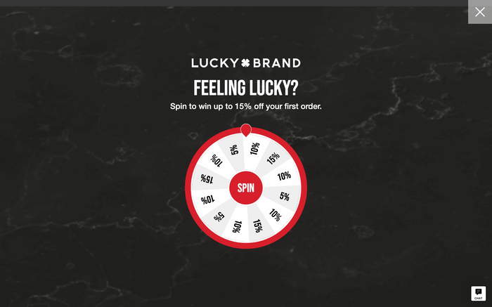 Lucky Brand screenshot