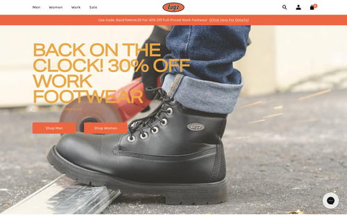 Lugz website screenshot