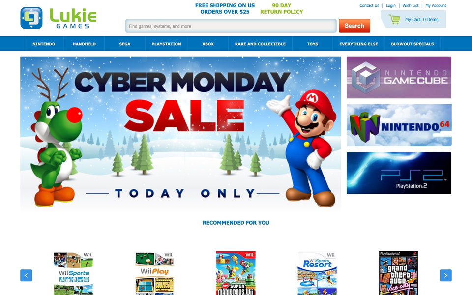 Lukie Games website