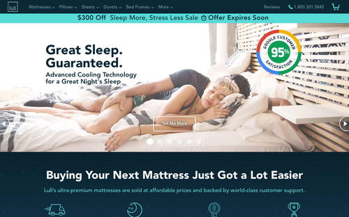 Lull website screenshot