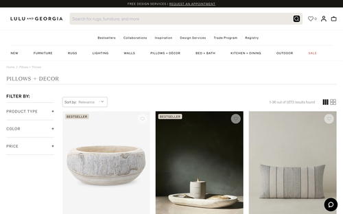 Lulu & Georgia website screenshot