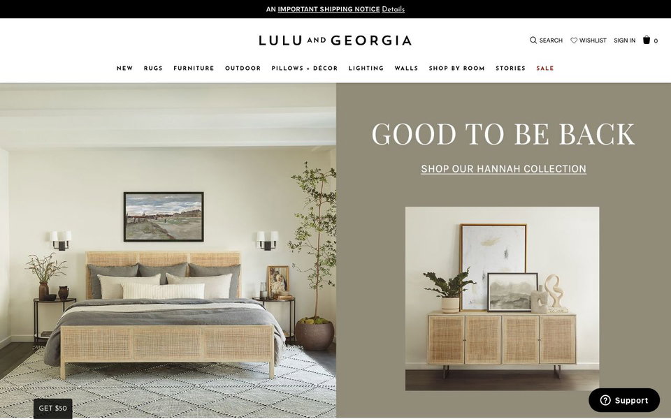 Lulu & Georgia website