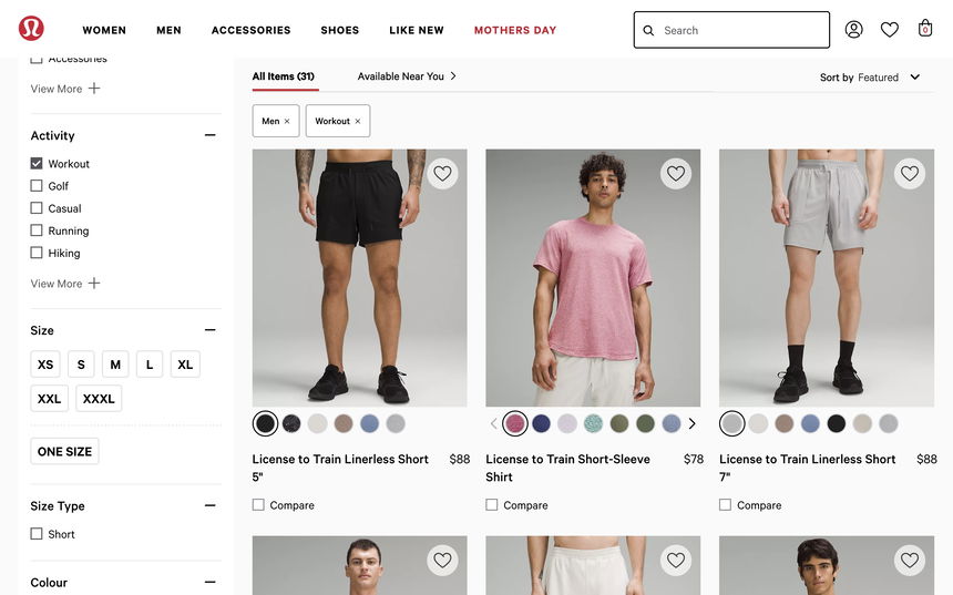 lululemon on Shomp