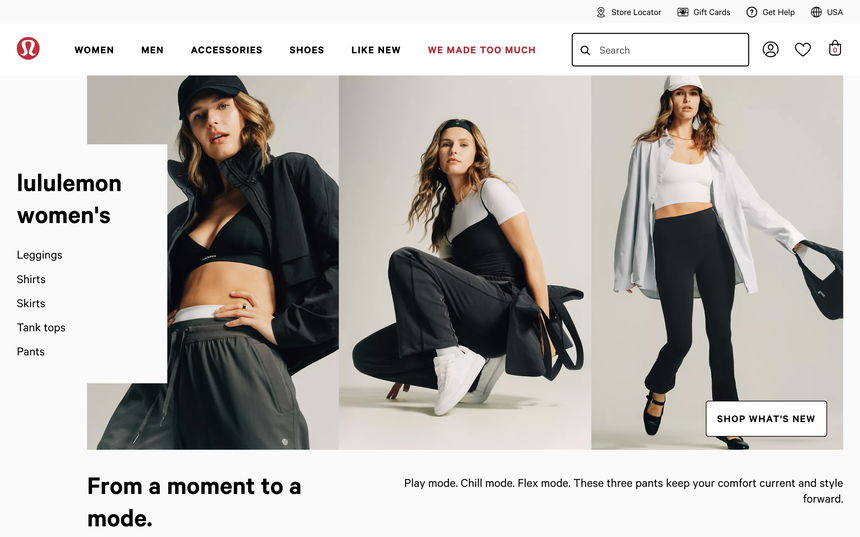 lululemon on Shomp