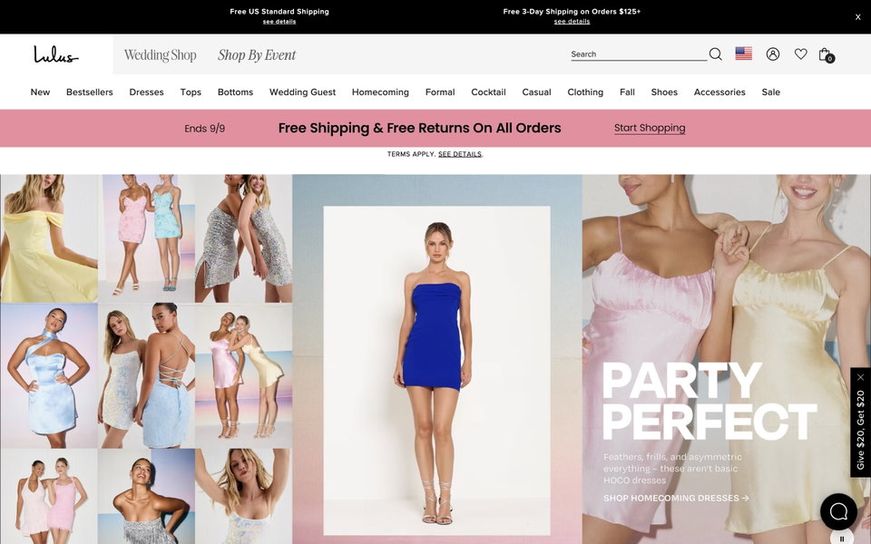 Lulus website