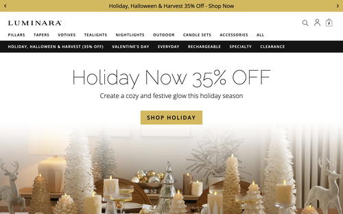 Luminara website screenshot