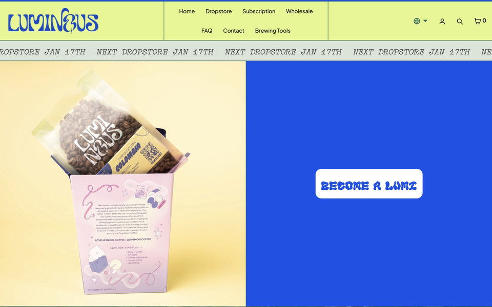 LUMINOUS website