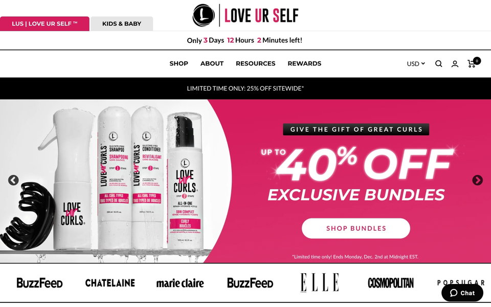 LUS Brands website