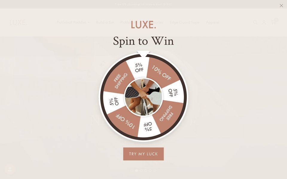 Luxe Pickleball website