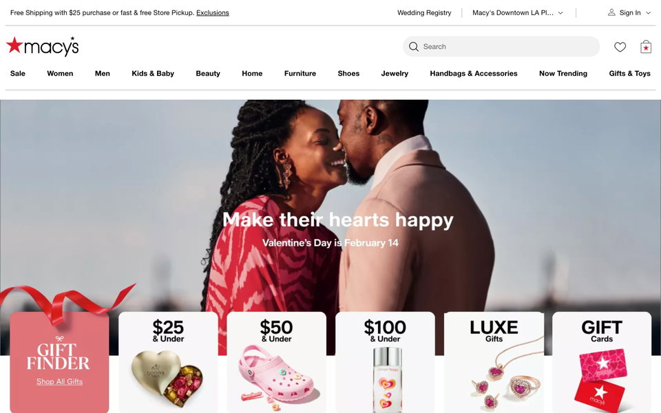 Macy's website