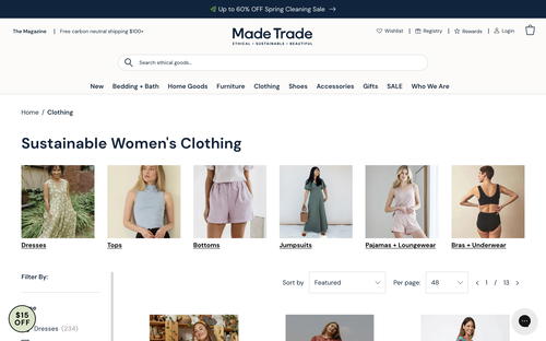Made Trade website screenshot